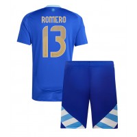 Camiseta Argentina Cristian Romero #13 Visitante Equipación para niños Copa America 2024 manga corta (+ pantalones cortos)